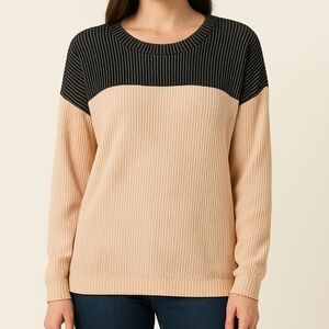 Women's Size Large Colorblock Sweater New